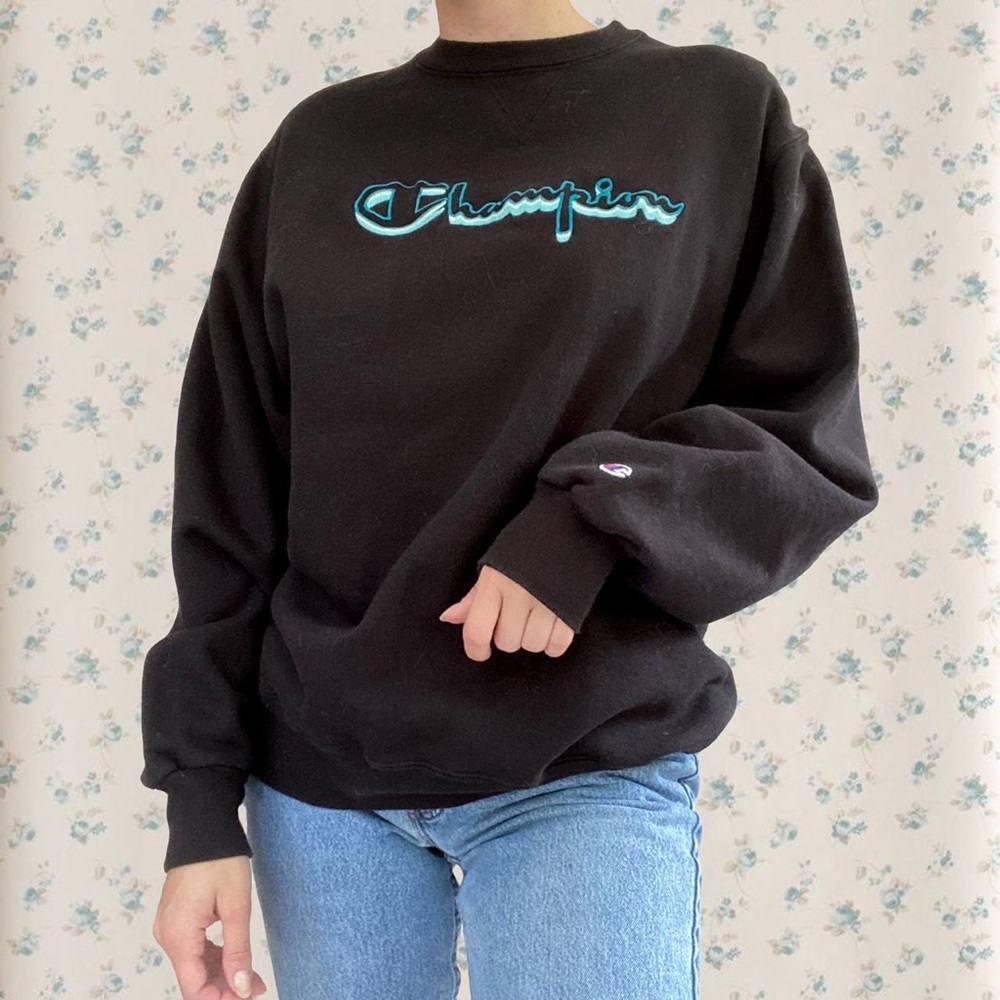 Vintage 1990’s Embroidered Champion Crewneck Sweatshirt